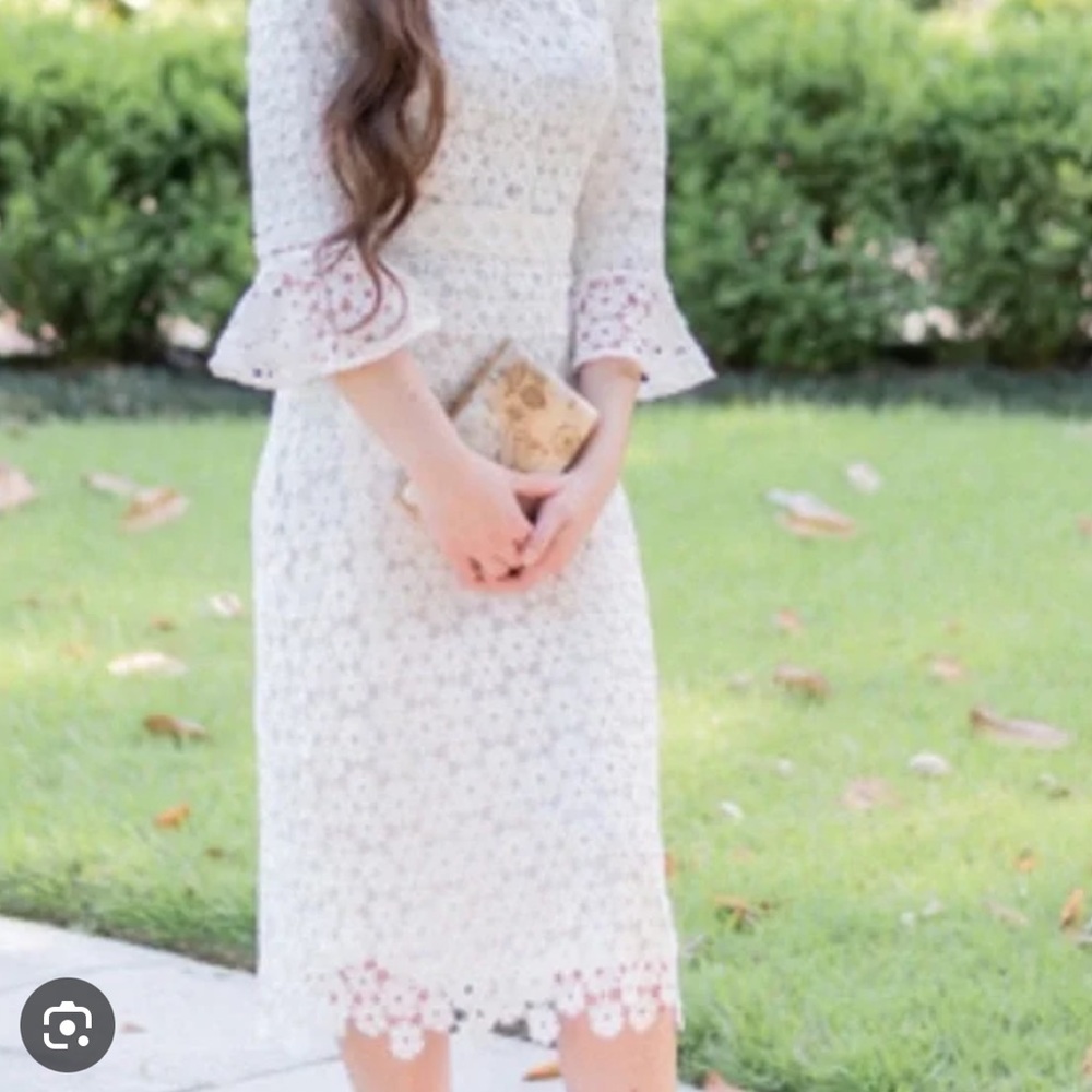 Dainty Jewells White Floral Lace Dress